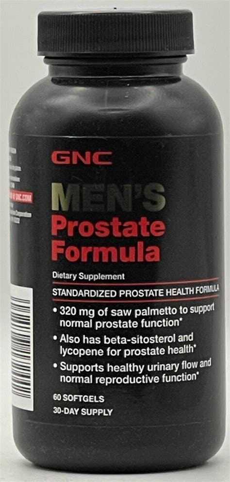 gnc prostate formula side effects.